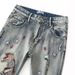 Chinese Style Brocade Carp Embroidered Jeans Men's Ripped Hole High Street Slim Fit Denim Pants Elastic Retro Men's Pants 50-135KG Can Be Worn_mkmklike.com