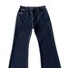 Men's Slim Fit Raw Denim Jeans With Hand-Stitched Details, 646 Slight Flare, Classic Dark Blue_mkmklike.com