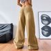 Women's Relaxed Straight-Leg Washed Denim Jeans - High Waist Casual Workwear Pants In Khaki_mkmklike.com