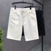 Men's Clothing Super Men's Denim Shorts Summer Thin Style New Summer Men's White Five Point Jeans_mkmklike.com