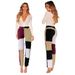 Women's Clothing Beggar Patchwork Fashion Denim High Elastic Women's Jeans_mkmklike.com