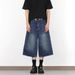 "Korean Style Washed Cropped Wide Leg Jeans For Men & Women - Relaxed Straight Cut Denim Mid-Length Shorts With Slimming Effect"_mkmklike.com