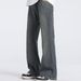 Flared Washed Jeans And Women, Bamboo Cotton Straight Pants, American High Street Style, Long Casual Pants For Men_mkmklike.com