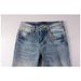 Unisex Cleanfit Stacked Flared Jeans, Light Mud Fade With Horizontal Whisker, Breathable For Summer_mkmklike.com