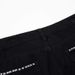 Unisex Black Distressed Studded Flared Jeans Slimming Design High Street Style Loose Fit Versatile Long Pants_mkmklike.com
