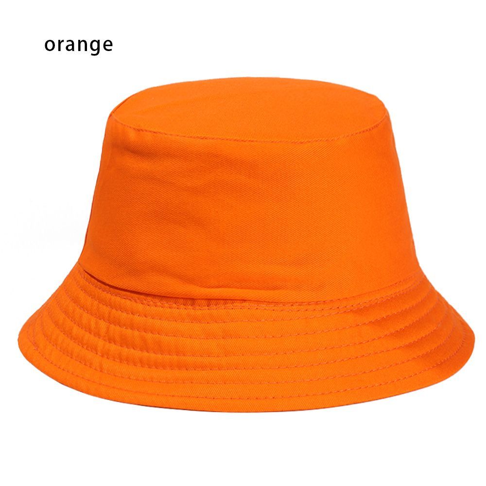 Hot Sale 1PC Fisherman Cap Candy Color Practical Sun Caps Unisex Casual Cotton Bucket Hat Outdoor Sunscreen Women Men Fashion_mkmklike.com