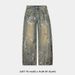 Graffiti Jeans Men's Fashion Brand Spring Versatile Wide American Street Casual Straight Leg Loose Pants Trend_mkmklike.com