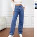 High Waist plus Size Women's Stretch Jeans Comfort Fit Straight Leg Trousers Casual Work Multiple Colors Sizes Black Blue Grey Wash_mkmklike.com