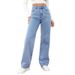 High-Waisted Wide-Leg Jeans for Women Casual Summer Denim Trousers_mkmklike.com