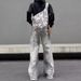Streetwear Snake Print Jeans – Oversized Distressed Denim Pants For Men & Women (S-3xl) Unisex Baggy Fit_mkmklike.com