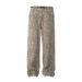 American Leopard Print Casual Unisex New Washed Vintage Loose Straight Jeans Street Style Floor-Length Pants_mkmklike.com