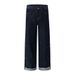 Personalized Workwear Jeans For Men, Trendy Brand, Stitched Pocket Design, Color-Block Cuffed Loose Wide-Leg Straight_mkmklike.com