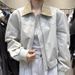 Korean-style 2026 Spring New Design Lapel Color-Block Retro Short Jacket For Women, Fashionable Versatile Coat_mkmklike.com