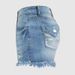Women's Clothing New Spring Women's Denim Shorts Raw Edge Washed Sexy Fashion Jeans Back Pocket Stab_mkmklike.com
