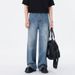 Men's Clothing Distressed Washed Straight-Leg Jeans For Men & Women, Vintage Denim With Slight Stretch, Relaxed Fit For Casual & Streetwear (S-3XL)_mkmklike.com