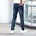 Men's Slim Fit Stretch Denim Jeans - Comfortable & Stylish For Everyday Wear, Cycling & Street Fashion_mkmklike.com