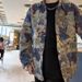 Men's Chinese Syle Prined Shir Handsome Versaile Long Sleeve Jacke Auumn Bear Trendy Turn-Down Collar Ouerwear_mkmklike.com