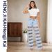 European And American Style Ripped Versatile Jeans Cross-Border Women's New Street Fashion Hollow High Waist_mkmklike.com