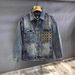 Men's Clothing Retro Heavy Embroidery Pocket Washed Denim Jacket Workwear Jacket Men_mkmklike.com