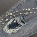 Distressed Dad Jeans For Women – High Waisted Loose Fit Denim Pants With Rhinestone Embellishments (90s Vintage Style, Cropped Length)_mkmklike.com