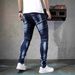 Premium High-Street Men's Jeans – Slim Straight Fit With Stretch ( S-2XL, Stonewashed Denim)_mkmklike.com