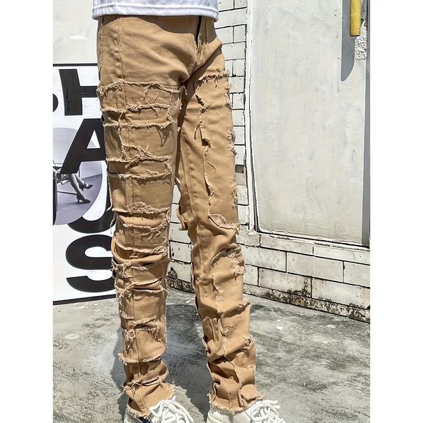 Summer New Men's Straight Leg Jeans Versatile Hip Hop Style European And American Fashion Street Trousers Wholesale 2026_mkmklike.com