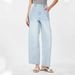 Women's Clothing Minimalist Waist Fashionable WAN Loose Cocoon 9 Point Fat Jeans_mkmklike.com