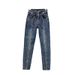 Women's Clothing Hot Diamond Jeans For Women Spring And Autumn New High Waist Slim Fit Skinny Long Pants Elastic Pencil Pants Trendy Style_mkmklike.com