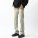 American High Street Pants Yellow Mud Jeans Casual Trousers Narrow Washed Straight Pants_mkmklike.com