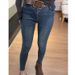 ELLE Plus Size High Waist Jeans Women, Autumn And Winter Fleece Lined Thickened Nine-point Skinny Pants, Slimming Elastic_mkmklike.com