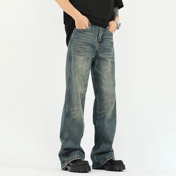 Nordmann American Retro Wahed Vintage Jean For Men, Autumn And Winter Trendy Cool Caual Pant, High Street Looe Straight_mkmklike.com