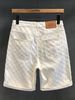 Men's Heavyweight Washed Denim Shorts American High Street Five Point Pants Loose Straight Leg Summer Trousers_mkmklike.com