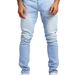 Men's Slim Fit Jeans - Vintage Washed Denim Pants With Stretch Comfort, Classic Straight Leg For Casual & Streetwear (Multiple Colors & Sizes)_mkmklike.com