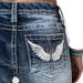 Women's High Waist Stretch Embroidered Denim Jeans - Comfortable & Stylish For Casual & Streetwear Fashion_mkmklike.com