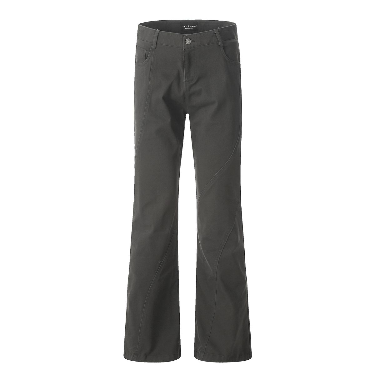 Men's Clothing Vintage Flare Jeans Retro Stretch Denim Pants With Cleanfit Slimming Design, Comfortable Loose Fit, Classic Black & Gray_mkmklike.com