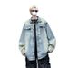 Washed Denim Jacket For Men, Vintage Design For Spring And Autumn, Niche Couple Style Jacket_mkmklike.com