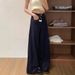 Men's Clothing Retro Dark Blue Wide Leg Jeans Versatile Casual High Waist Niche Design Straight Long Pants_mkmklike.com