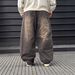 Men's Vintage Washed Loose Fit Wide Leg Jeans - Streetwear High Waist Denim Pants For Casual & Hip Hop Style_mkmklike.com