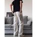 Retro Splatter Paint Jeans For Men - Straight To Slightly Flared Vintage Denim Pants With Long & Relaxed Fit_mkmklike.com