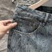 Men's Trendy Washed Jacquard Denim Shorts High Street Style Summer Loose Fit American Retro Cool Five Point Pants_mkmklike.com