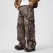 Men's Straight Leg Loose Wide Leg Jeans Tree Branch Print Trendy Couple Style Long Pants Spring Summer_mkmklike.com