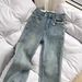 Women's Clothing Retro Flared Jeans Spring And Autumn Small High Waist Slim All Match Flared Trousers_mkmklike.com