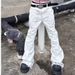 Men's And Women's Street Style Washed Distressed Tie Dye Flared Jeans Loose Fit Slimming Straight Leg Floor Length For Spring And Autumn_mkmklike.com