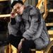 Men's clothing coat Short autumn-winter warm silver fox coat men's leather casual jacket_mkmklike.com