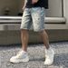 Men's Clothing Summer Denim Shorts Men's Trendy Brand Handsome Ripped Patch Shorts Embroidered New Pants Men's Straight Pants_mkmklike.com