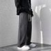 Men's High Street Loose Fit Jeans – Vintage Washed Denim Pants With Straight Leg & Adjustable Drawstring (S-5XL, Grey/Blue)_mkmklike.com