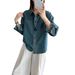 Chicco Spring And Autumn Style Atmosphere Washed Denim Jacket For Women Korean Hidden Button Turn-down Collar Fashionable_mkmklike.com