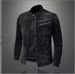 Men's Slim Fit Denim Jacket Retro Vintage Motorcycle Style Fashionable Casual Coat For Youth_mkmklike.com