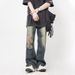 Nordmann Ripped Jeans Men New Spring Autumn Vintage Washed Casual American Street Style Loose Straight Pants_mkmklike.com