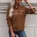 Women's Clothing lapel cardigan autumn new retro Maillard jacket coat_mkmklike.com